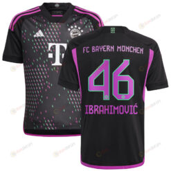 Arijon Ibrahimovi? 46 Bayern Munich 2023/24 Away Youth Jersey - Black