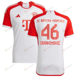 Arijon Ibrahimovi? 46 Bayern Munich 2023/24 Home Men Jersey - White