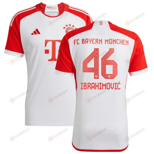 Arijon Ibrahimovi? 46 Bayern Munich 2023/24 Home Men Jersey - White