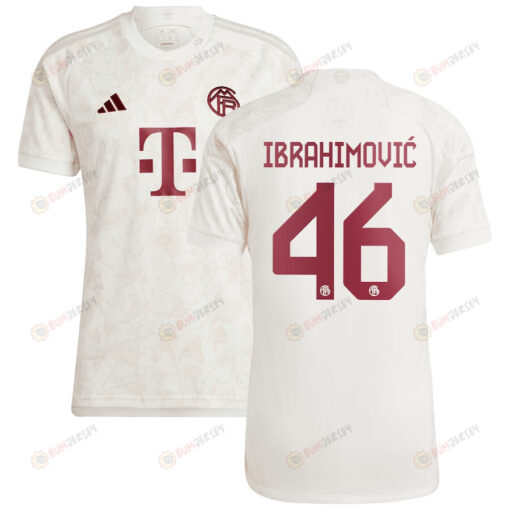 Arijon Ibrahimovi? 46 Bayern Munich 2023/24 Third Men Jersey - White