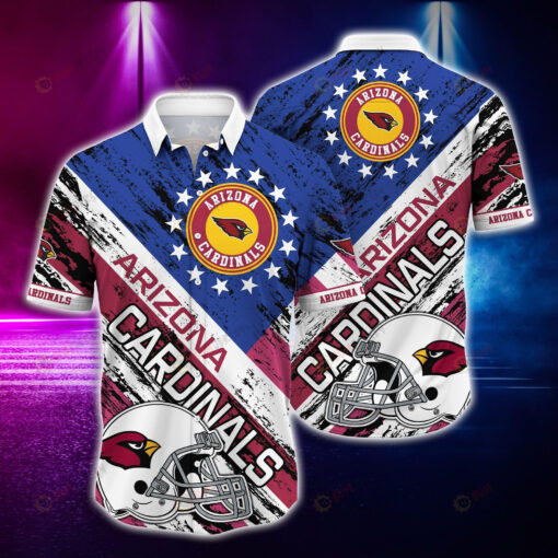 Arizona Cardinals And Rugby Helmet ??Hawaiian Shirt