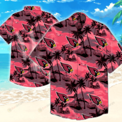 Arizona Cardinals Beach Pattern ??3D Printed Hawaiian Shirt