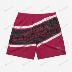 Arizona Cardinals Big Wordmark Hawaiian Men Shorts Swim Trunks - Print Shorts