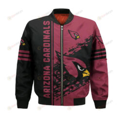 Arizona Cardinals Bomber Jacket 3D Printed Logo Pattern In Team Colours