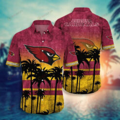 Arizona Cardinals Coconut Tropical Summer ??3D Printed Hawaiian Shirt