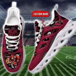 Arizona Cardinals Custom Name Illustration Image 3D Max Soul Sneaker Shoes