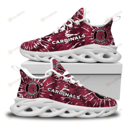 Arizona Cardinals Custom Name Logo Pattern 3D Max Soul Sneaker Shoes In Red