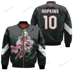 Arizona Cardinals DeAndre Hopkins Pattern Bomber Jacket - Black