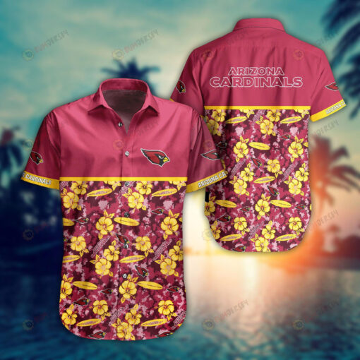 Arizona Cardinals Floral Summer ??Hawaiian Shirt