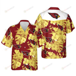 Arizona Cardinals Floral Tropical ??3D Printed Hawaiian Shirt