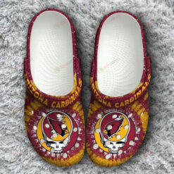 Arizona Cardinals Grateful Dead Tie Dye Crocs Classic Clogs Shoes - AOP Clog