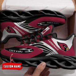 Arizona Cardinals Logo Custom Name 3D Max Soul Sneaker Shoes
