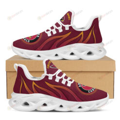 Arizona Cardinals Logo Custom Name In Red 3D Max Soul Sneaker Shoes