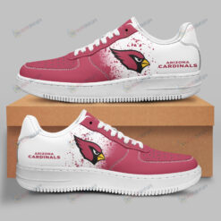 Arizona Cardinals Logo Pattern Air Force 1 Printed In Red White