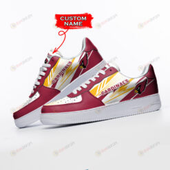 Arizona Cardinals Logo Pattern Custom Name Air Force 1 Printed