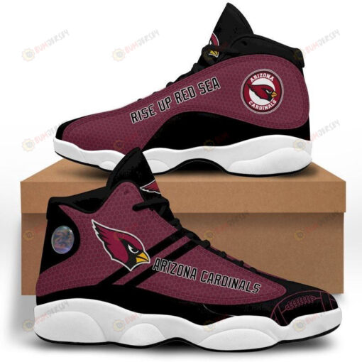 Arizona Cardinals Logo Pattern Red Black Air Jordan 13 Shoes Sneakers