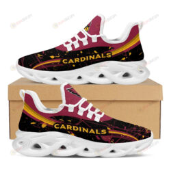 Arizona Cardinals Splash Colors Design Pattern 3D Max Soul Sneaker Shoes