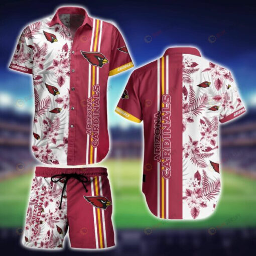 Arizona Cardinals Summer Floral ??3D Printed Hawaiian Shirt