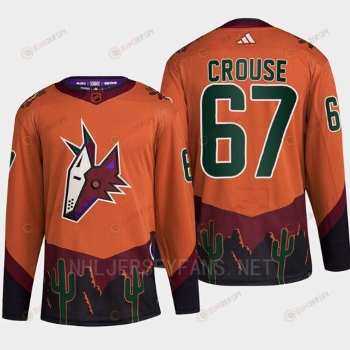 Arizona Coyotes 2022 Reverse Retro 2.0 Lawson Crouse 67 Orange Primegreen Jersey Men's