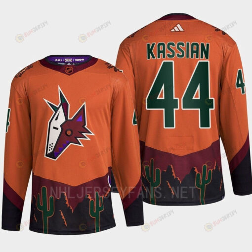 Arizona Coyotes 2022 Reverse Retro 2.0 Zack Kassian 44 Orange Primegreen Jersey Men's