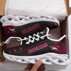 Arizona Coyotes Logo Custom Name Pattern 3D Max Soul Sneaker Shoes