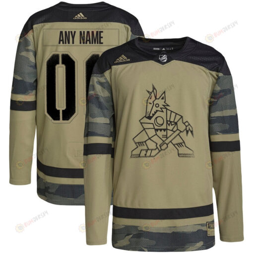 Arizona Coyotes Military Appreciation Team Custom Practice Jersey - Camo