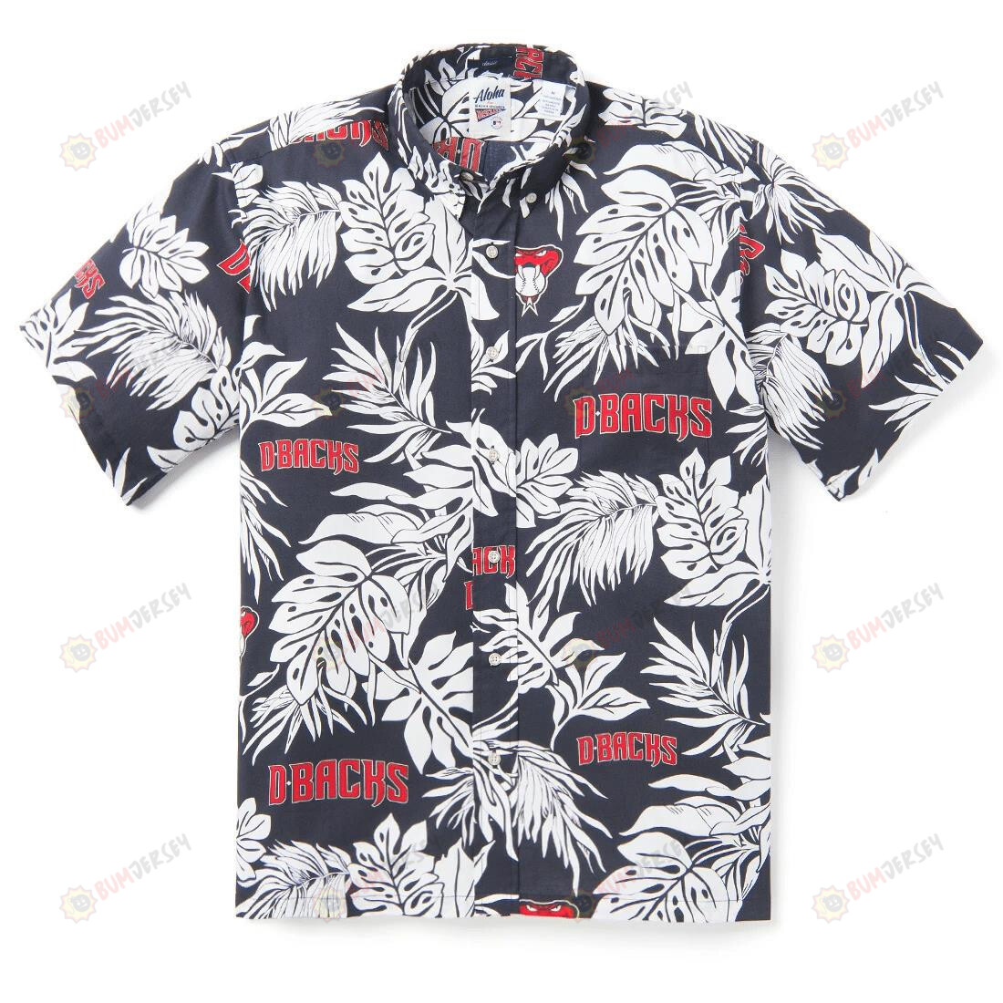 Arizona Diamondbacks Aloha Hawaiian Shirt Beach Short Sleeve In Black