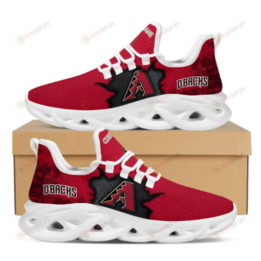 Arizona Diamondbacks Cracked Design Pattern Custom Name 3D Max Soul Sneaker Shoes