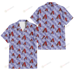 Arizona Diamondbacks Light Purple Hibiscus Pattern Stripe Powder Purple 3D Hawaiian Shirt