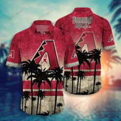 Arizona Diamondbacks Short Sleeve Curved Hawaiian Shirt