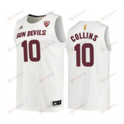 Arizona State Sun Devils 10 Frankie Collins White 2022-23 Jersey