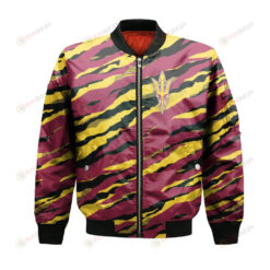 Arizona State Sun Devils Bomber Jacket 3D Printed Sport Style Team Logo Pattern