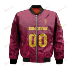 Arizona State Sun Devils Bomber Jacket 3D Printed Team Logo Custom Text And Number