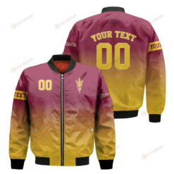 Arizona State Sun Devils Fadded Bomber Jacket 3D Printed