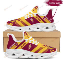 Arizona State Sun Devils Logo Custom Name Pattern 3D Max Soul Sneaker Shoes