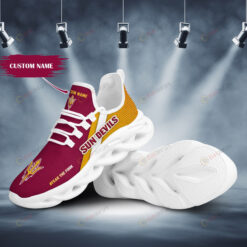 Arizona State Sun Devils Logo Pattern Custom Name 3D Max Soul Sneaker Shoes