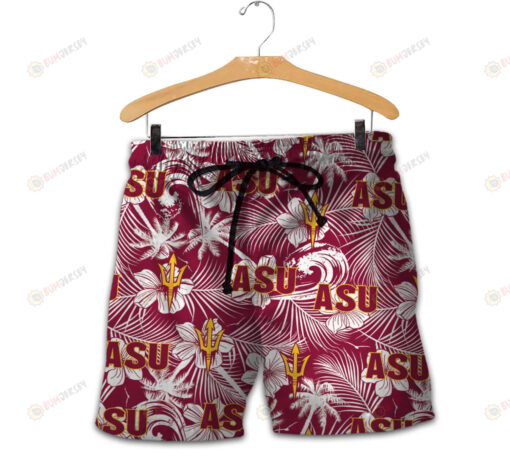 Arizona State Sun Devils Men Shorts Tropical Seamless