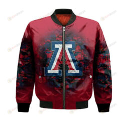 Arizona Wildcats Bomber Jacket 3D Printed Camouflage Vintage