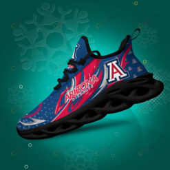 Arizona Wildcats Logo Triangle Pattern 3D Max Soul Sneaker Shoes