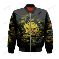 Arkansas-Pine Bluff Golden Lions Bomber Jacket 3D Printed Camouflage Vintage