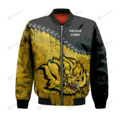 Arkansas-Pine Bluff Golden Lions Bomber Jacket 3D Printed Grunge Polynesian Tattoo