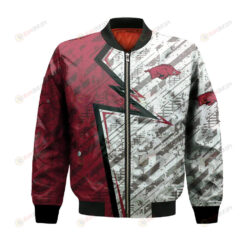 Arkansas Razorbacks Bomber Jacket 3D Printed Abstract Pattern Sport