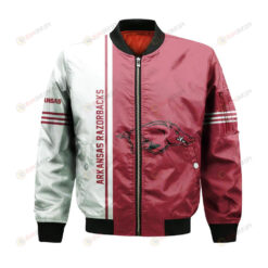 Arkansas Razorbacks Bomber Jacket 3D Printed Half Style