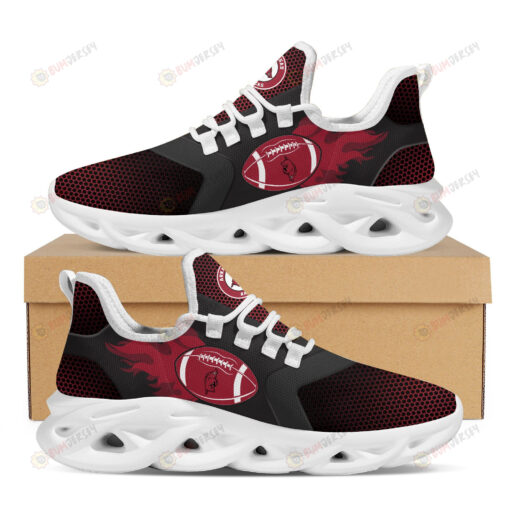 Arkansas Razorbacks Fire Ball Pattern 3D Max Soul Sneaker Shoes