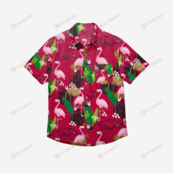 Arkansas Razorbacks Floral Button Up Hawaiian Shirt