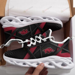 Arkansas Razorbacks Logo Pattern Custom Name 3D Max Soul Sneaker Shoes