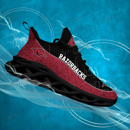 Arkansas Razorbacks Logo Texture Pattern 3D Max Soul Sneaker Shoes