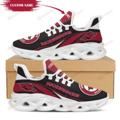 Arkansas Razorbacks Mascot Logo Pattern Custom Name 3D Max Soul Sneaker Shoes