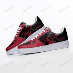 Arkansas Razorbacks Red Black Logo Pattern Air Force 1 Printed