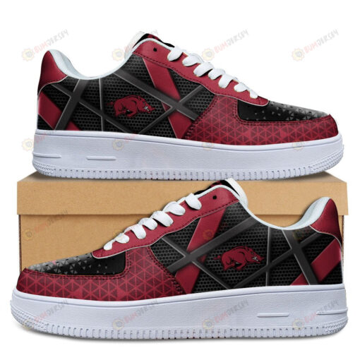 Arkansas Razorbacks Team Logo Pattern Air Force 1 Printed